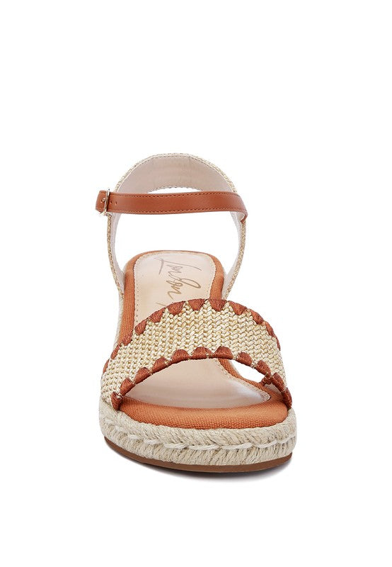 London Rag Lucas Raffia Wedge Heel Espadrilles - Tigbuls Variety Fashion