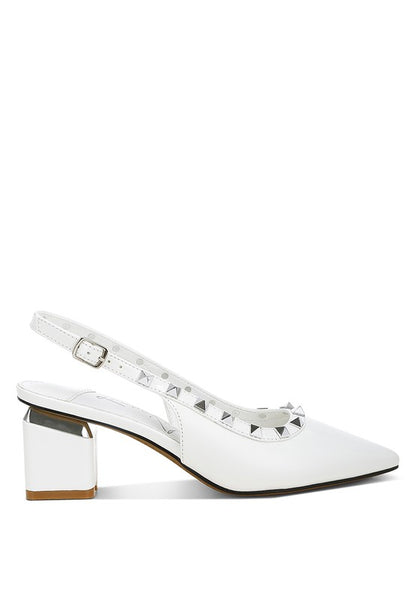 Hiral Stud Embellished Slingback Sandals - Tigbul's Variety Fashion Shop