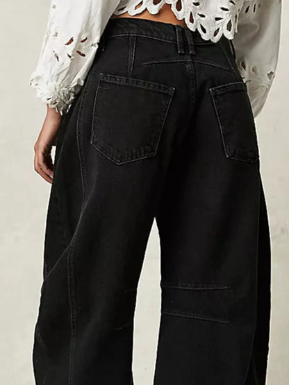 Wide Leg Relaxed Fit Jeans - Tigbul's Variety Fashion Shop
