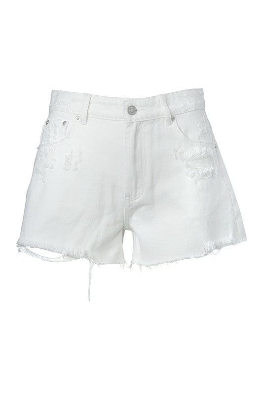 Distressed denim shorts - Tigbuls Variety Fashion