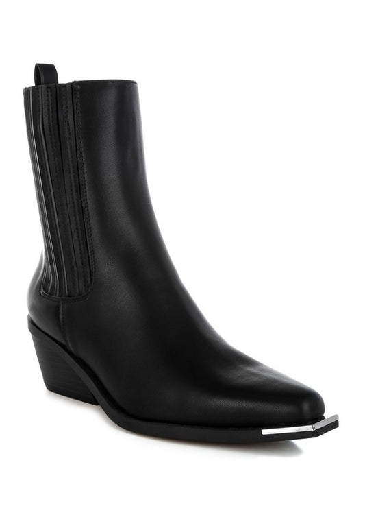 Jeffers High Ankle Black Chelsea Boots - Tigbul's Variety Fashion Shop