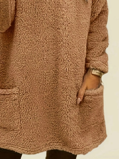 Fleece Long Sleeve Sweatshirt - Tigbul's Variety Fashion Shop