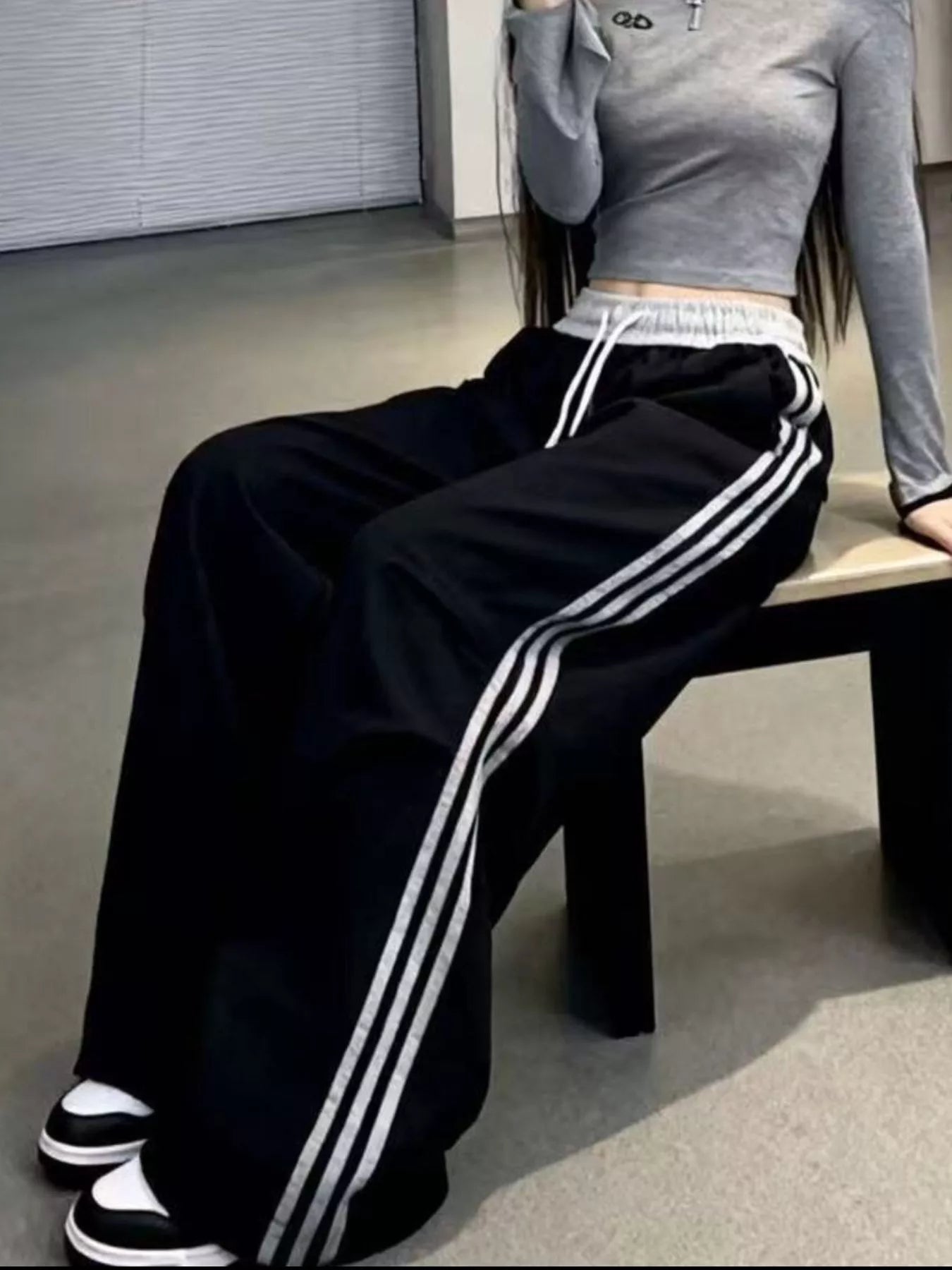 Casual Loose Fit Striped Pants - Tigbul's Variety Fashion Shop