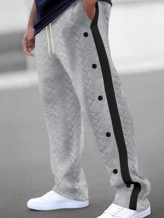 Men's Full Size Textured Drawstring Pants Plus Size - Tigbul's Variety Fashion Shop