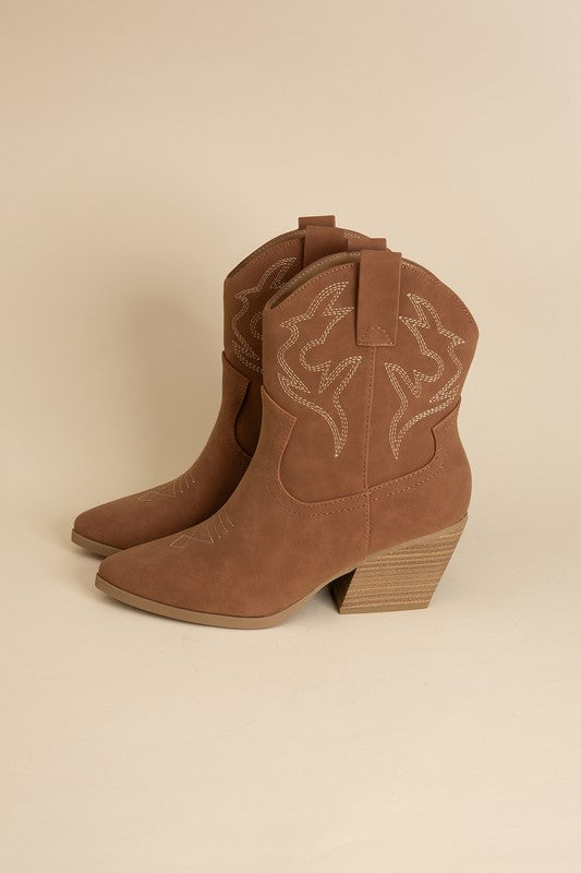 Women's Above Ankle Western Boots  - Tigbuls Variety Fashion