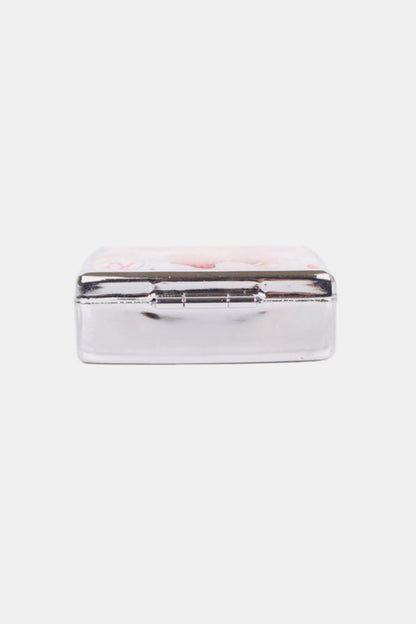 Nicole Lee USA Print Metallic Rectangular Pill Case - Tigbul's Variety Fashion Shop