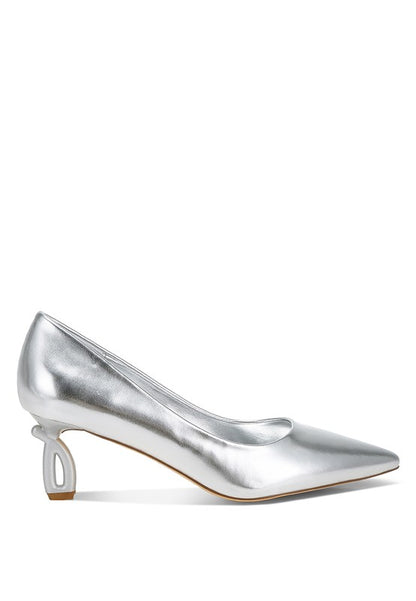 Tagetes Metallic Fantasy Heel Pumps - Tigbul's Variety Fashion Shop