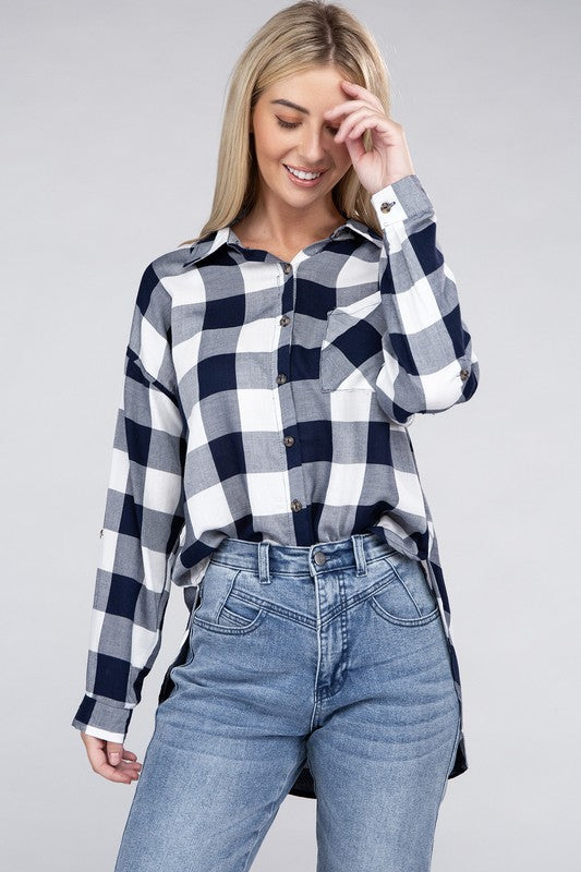 Classic Plaid Flannel Shirt - Tigbul's Variety Fashion Shop