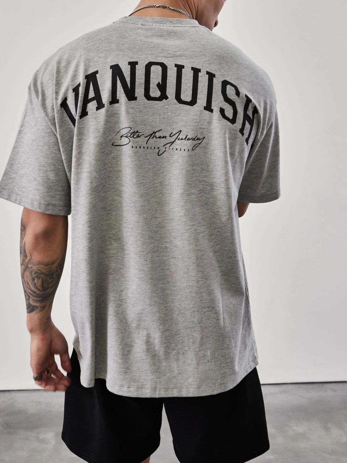 Men's Plus Size Letter Graphic Round Neck Half Sleeve T-Shirt - Tigbul's Variety Fashion Shop