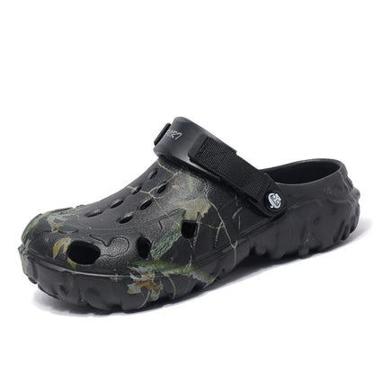 Men's Printed Platform Comfort Clogs Sandals - Tigbul's Variety Fashion Shop