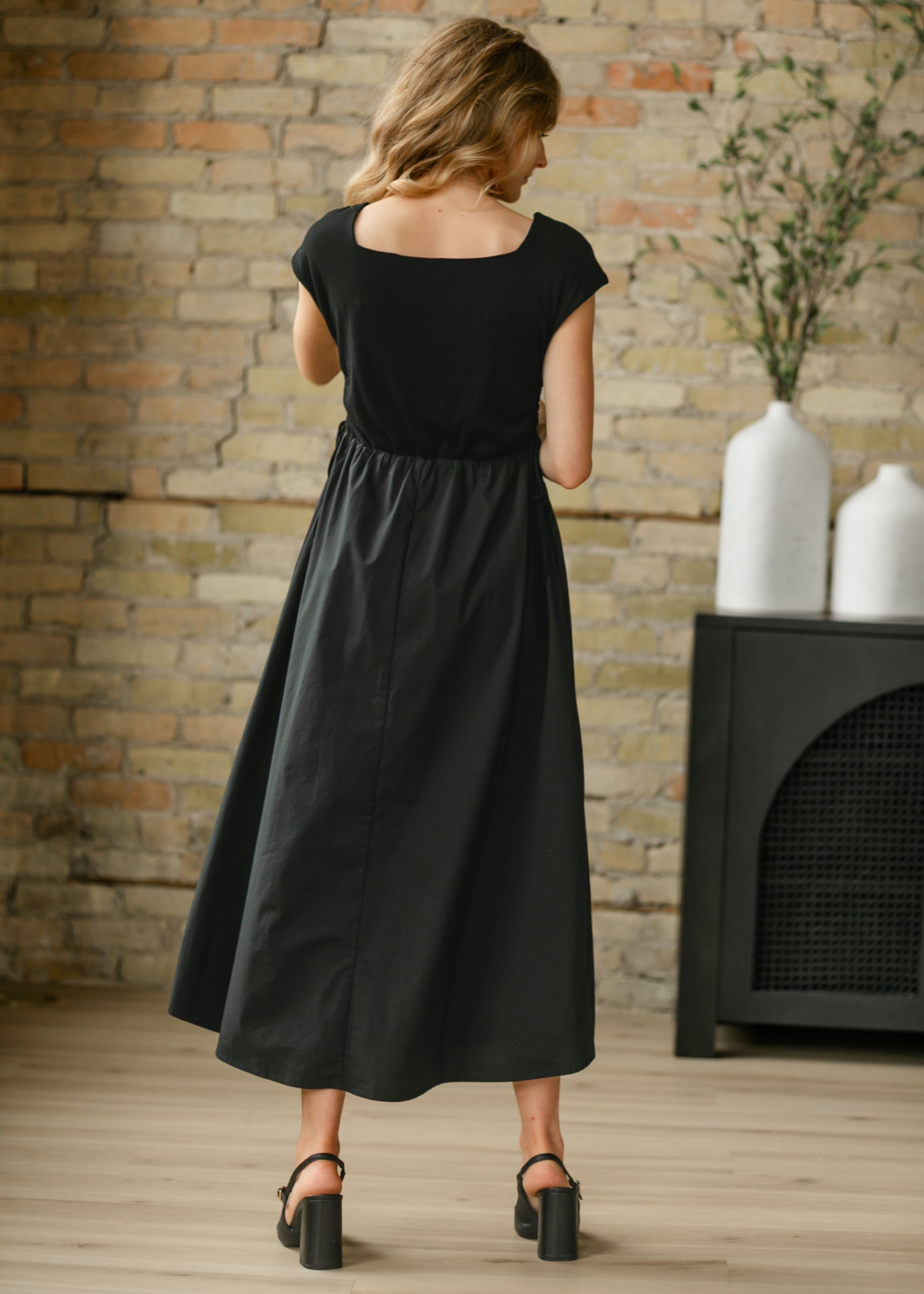 Eleanor Black A-line Maxi Dress - FINAL SALE