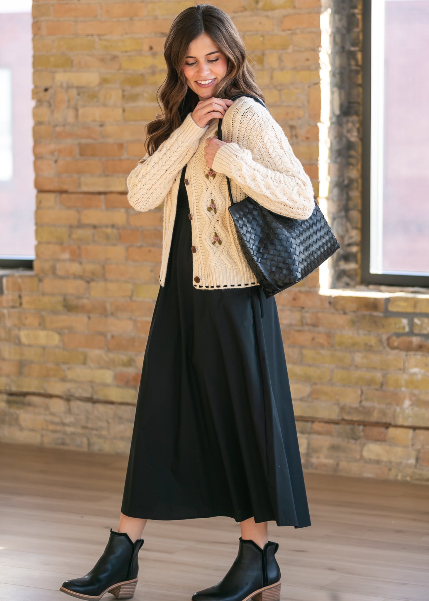 Eleanor Black A-line Maxi Dress - FINAL SALE