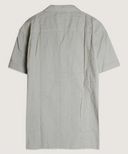 Embroidered Panels Camp Shirt - Tigbul's Variety Fashion Shop