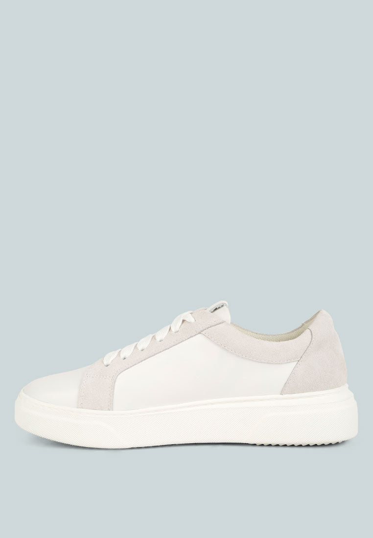 Endler Color Block Leather Sneakers