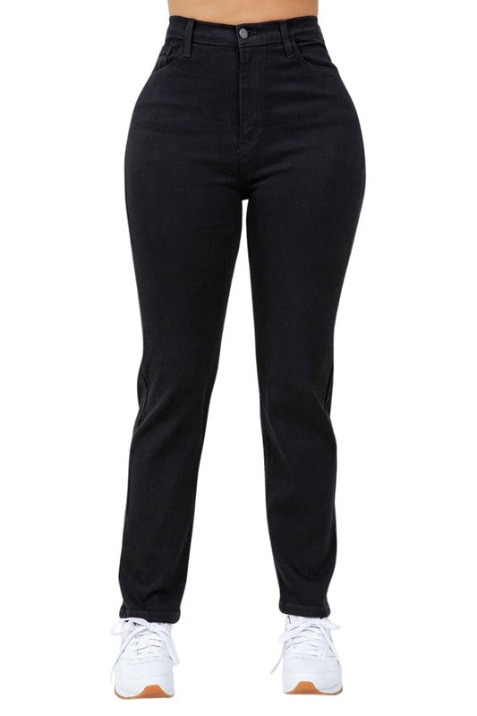 Essential High-Waisted Mom Jeans - Tigbul's Variety Fashion Shop