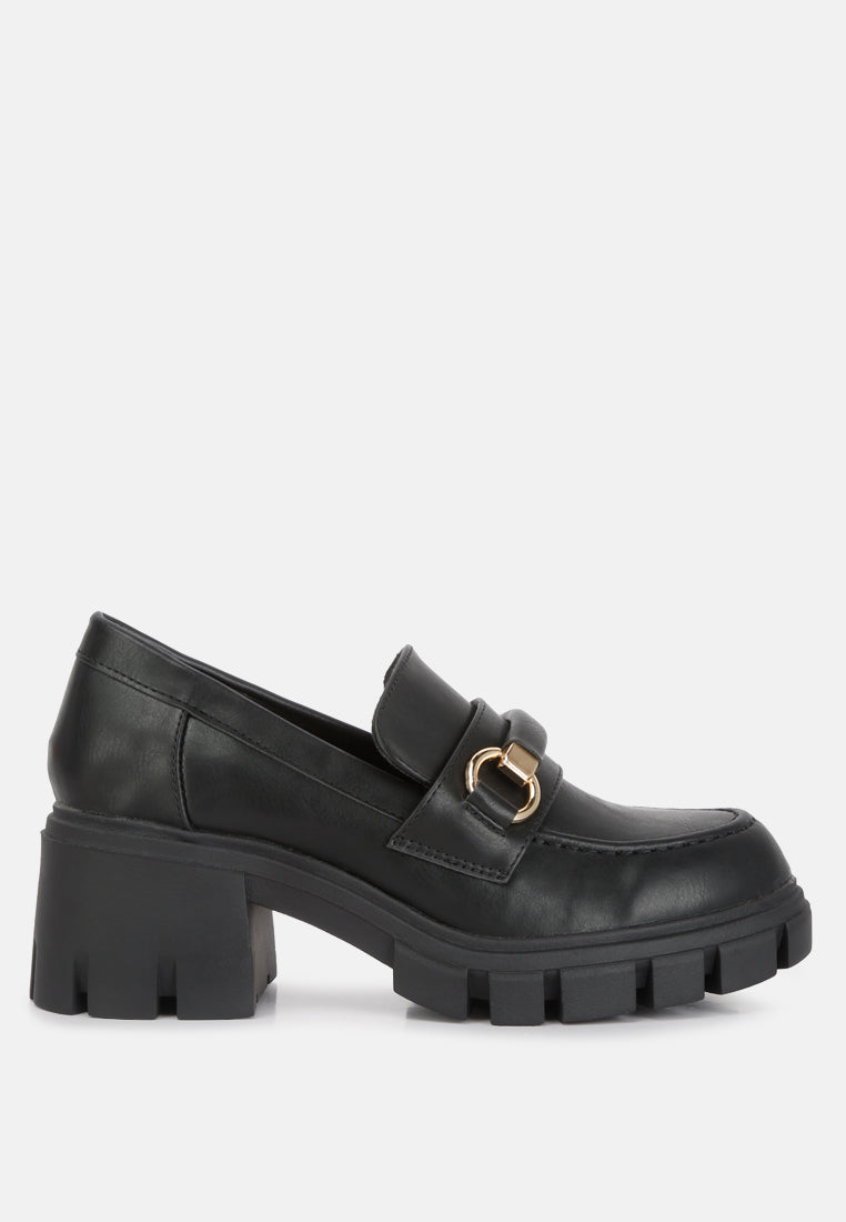Evangeline Chunky Platform Loafers - Tigbul's Variety Fashion Shop