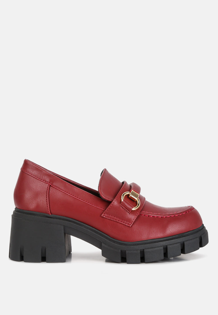 Evangeline Chunky Platform Loafers - Tigbul's Variety Fashion Shop