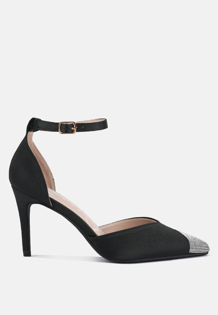 Everalda Toe Cap Embellished Sandals - Tigbul's Variety Fashion Shop