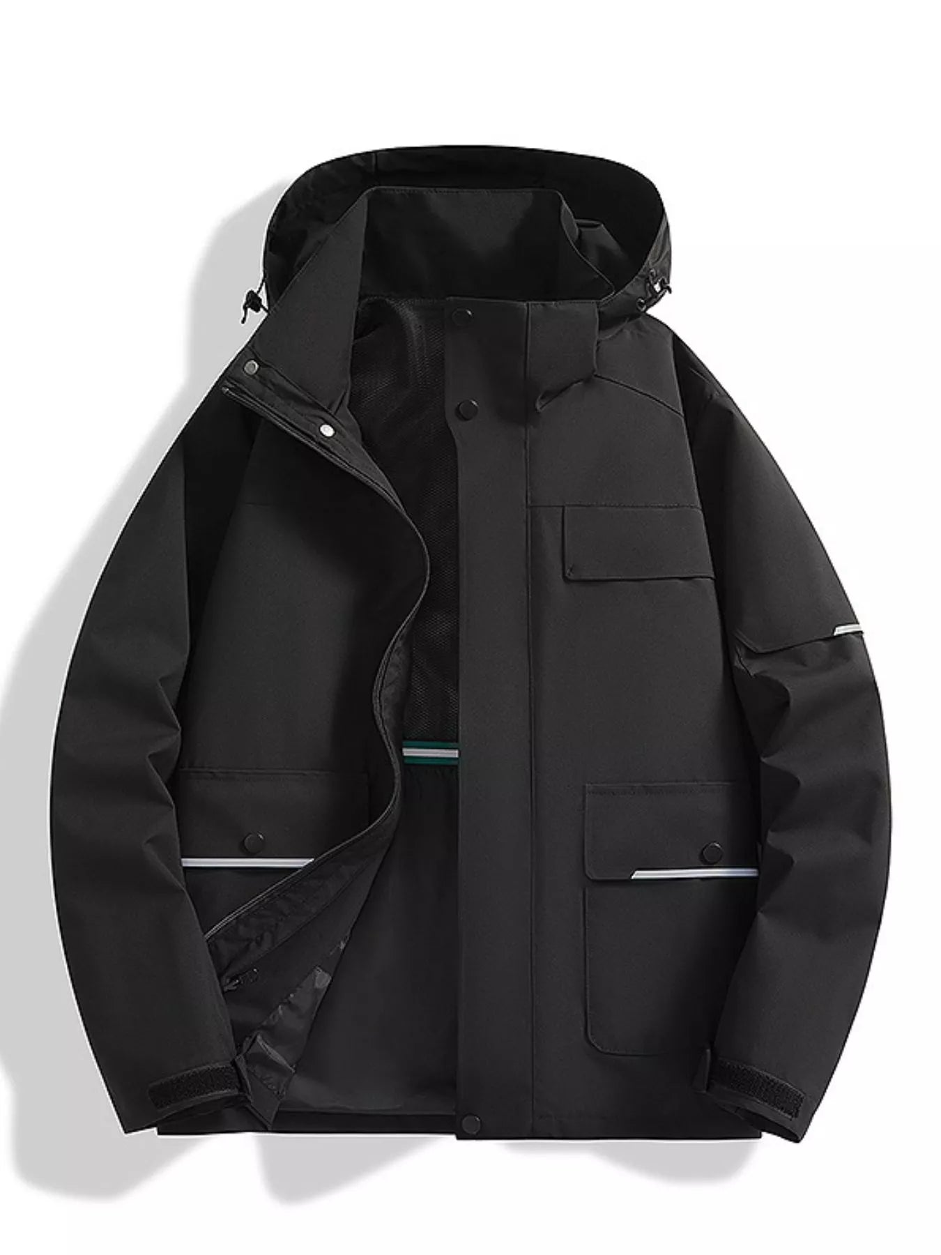 Men's Color Block Windproof Outdoor Jacket Small to Plus Size - Tigbuls