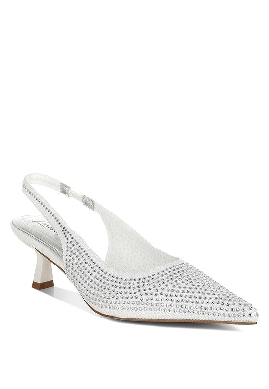 Julep Flyknit Rhinestone Slingback Sandals - Tigbul's Variety Fashion Shop