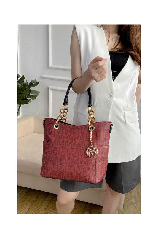 MKF Kissaten Milan M Signature Tote by Mia K - Tigbul's Variety Fashion Shop