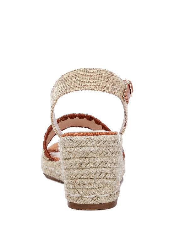 London Rag Lucas Raffia Wedge Heel Espadrilles - Tigbuls Variety Fashion