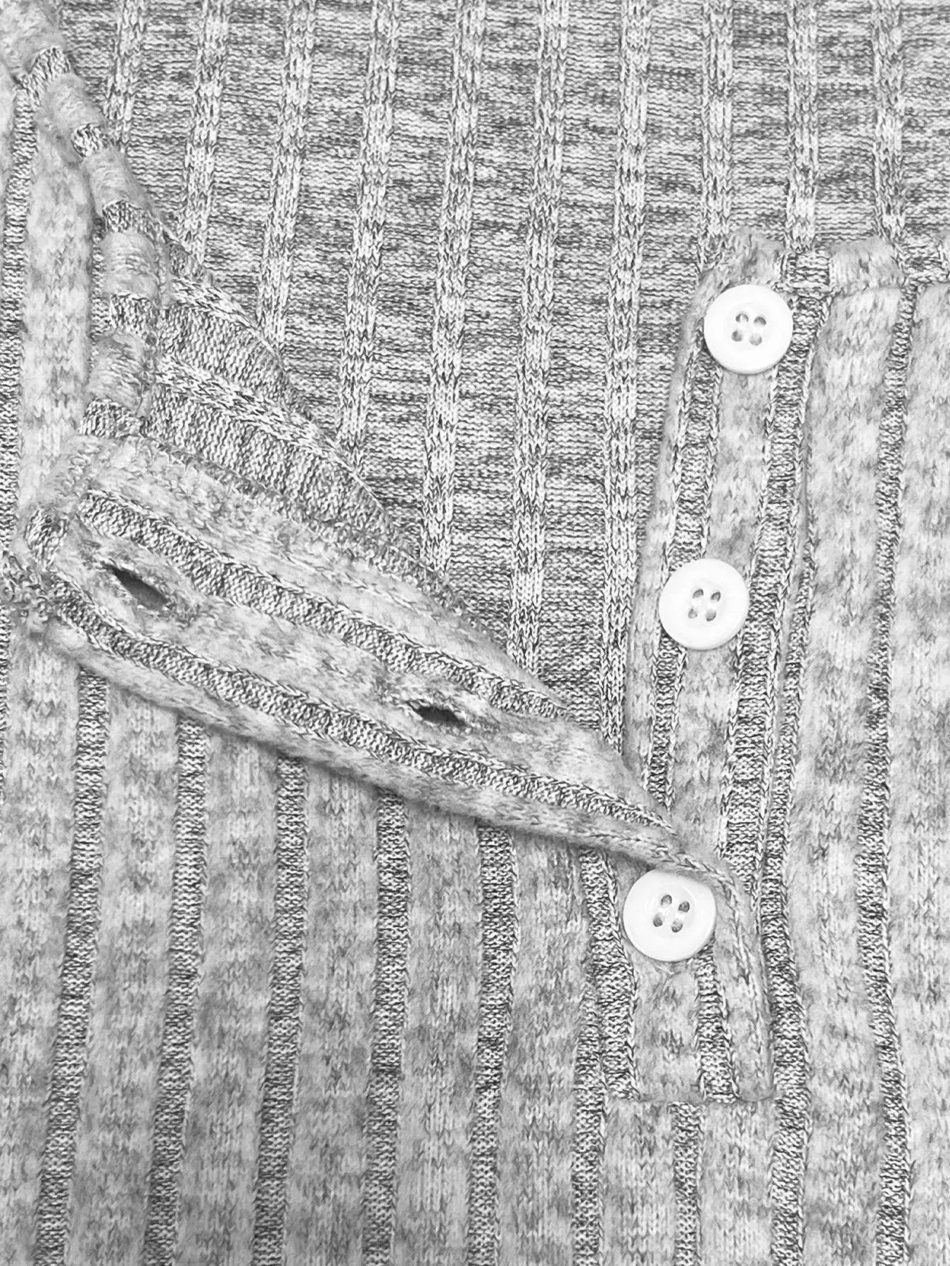 Ribbed Button Front Dress and Cardigan Sweater Set - Tigbul's Variety Fashion Shop