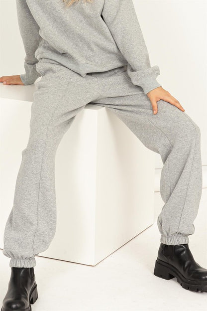 High-Waisted Pintuck Sweatpants - Tigbuls Variety Fashion