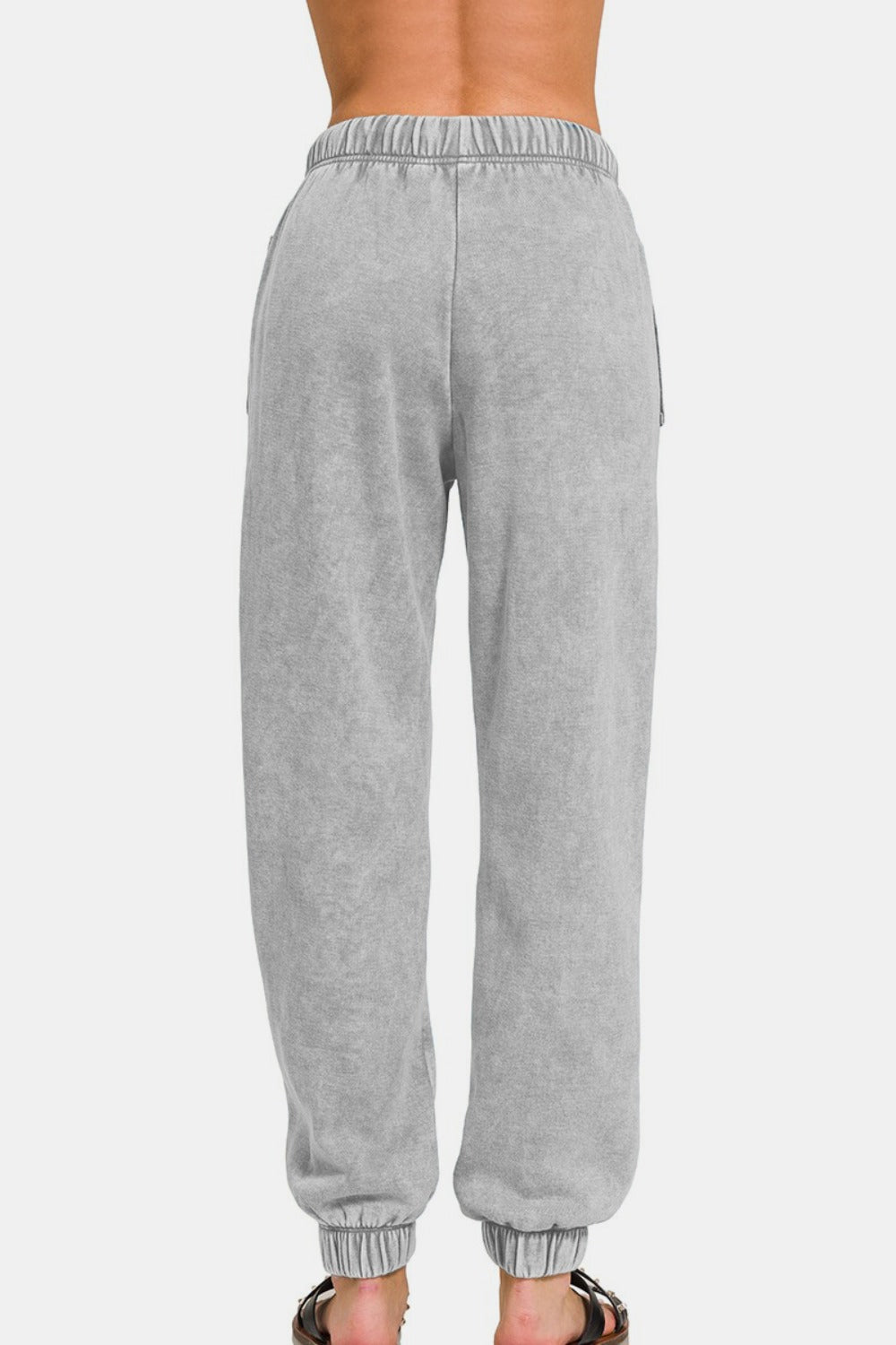 Zenana Full Size Acid Wash Fleece Drawstring Sweatpants with Pockets - Tigbul's Variety Fashion Shop