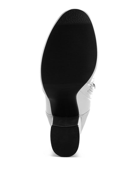 Tirana Metallic Pleather Sock Boots - Tigbul's Variety Fashion Shop