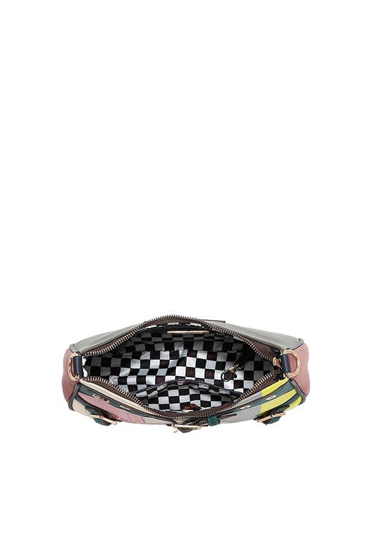 Nicole Lee USA Crescent Shaped Crossbody Bag - Tigbul's Variety Fashion Shop