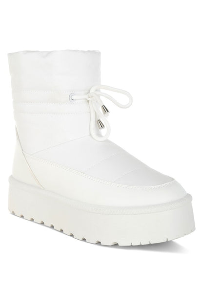 Pacos High Ankle Chunky Snow Boots - Tigbul's Variety Fashion Shop
