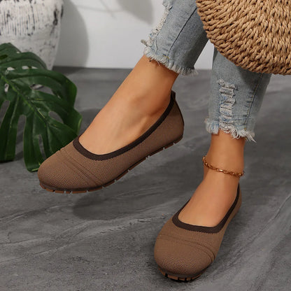 Round Toe Flat Slip-Ons - Tigbul's Variety Fashion Shop