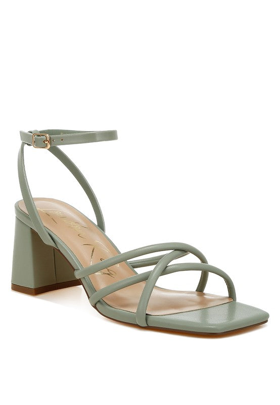 Alyona Low Block Heel Strappy Sandals - Tigbul's Variety Fashion Shop