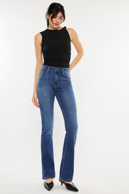 Kancan High Rise Slim Bootcut Jeans - Tigbul's Variety Fashion Shop