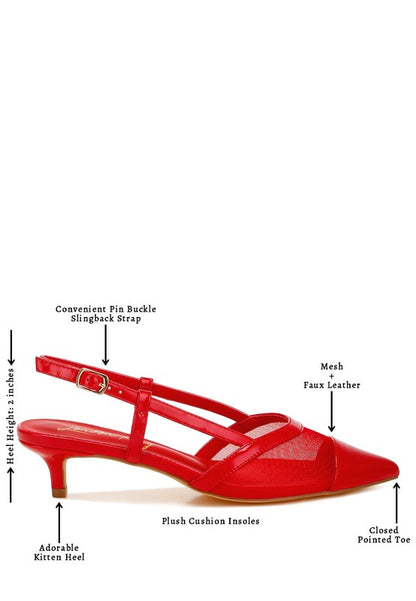 Temptress Mesh Slingback Sandals - Tigbul's Variety Fashion Shop