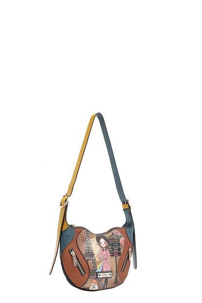 Nicole Lee USA Eco-Leather Saddle Bag - Tigbul's Variety Fashion Shop