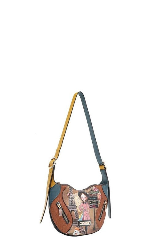 Nicole Lee USA Eco-Leather Saddle Bag - Tigbul's Variety Fashion Shop