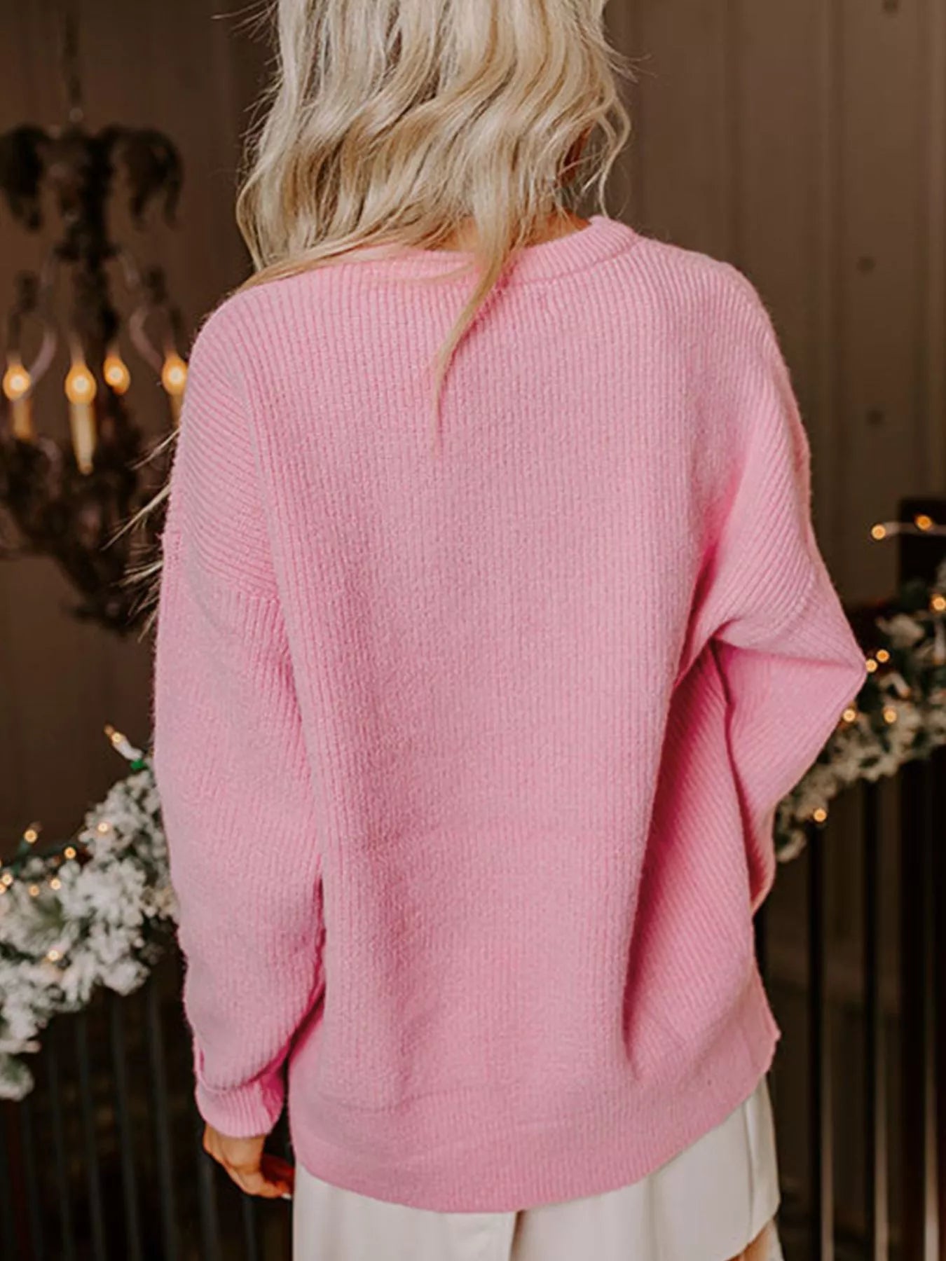 Merry Candy Cane Christmas Crew Neck Sweater - Tigbul's Variety Fashion Shop