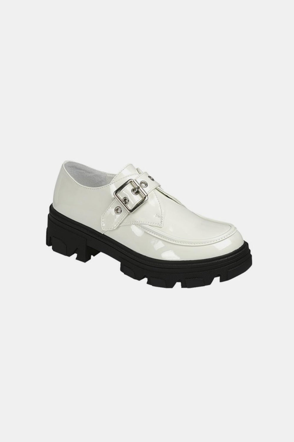 Forever Link Buckled Platform Lug Sole Loafers - Tigbul's Variety Fashion Shop