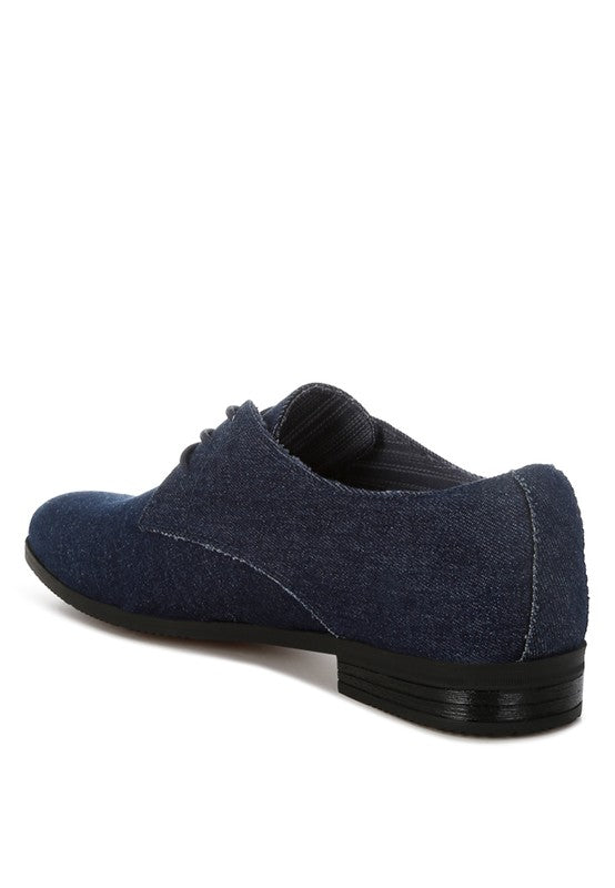 Zapier Denim Oxford Shoes - Tigbul's Variety Fashion Shop