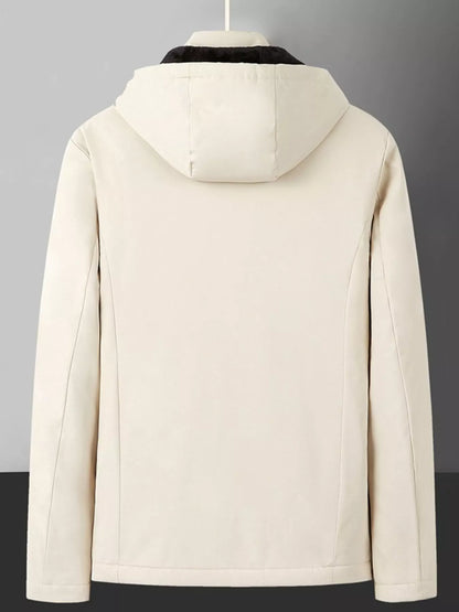 Men's Plus Size Warm Fleece Lined Hooded Winter Coat | Tigbuls