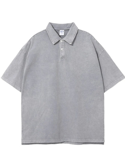 Men's Collared Neck Half Sleeve Polo - Tigbul's Variety Fashion Shop