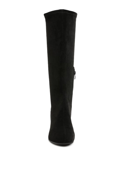 Sinaloa Microfiber Knee High Boots - Tigbul's Variety Fashion Shop