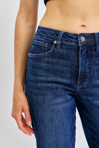 Judy Blue Full Size Tummy Control Straight Jeans Plus Size - Tigbul's Variety Fashion Shop