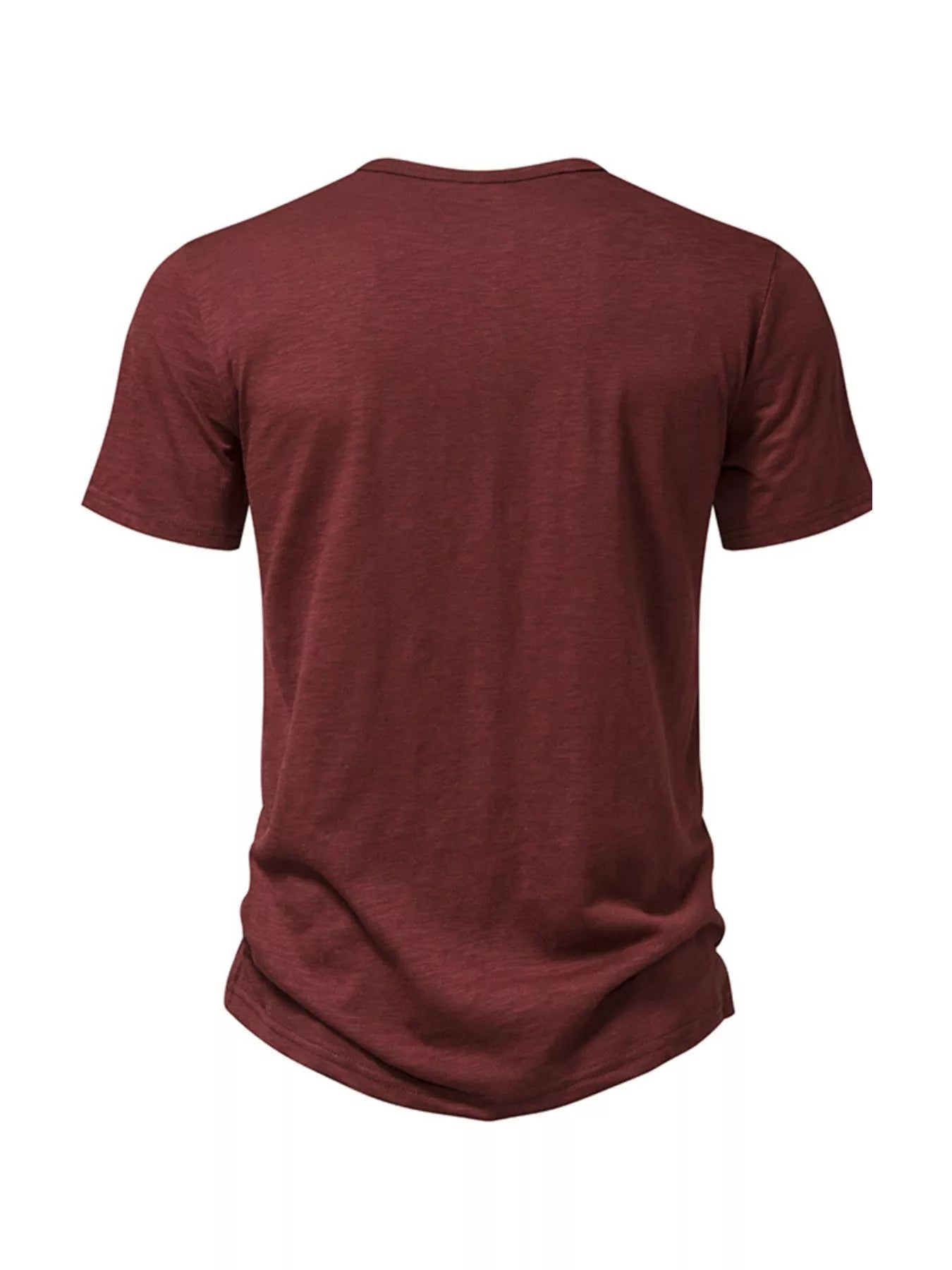 Men's Casual Button Detail Henley T-Shirt - Tigbuls Variety Fashion