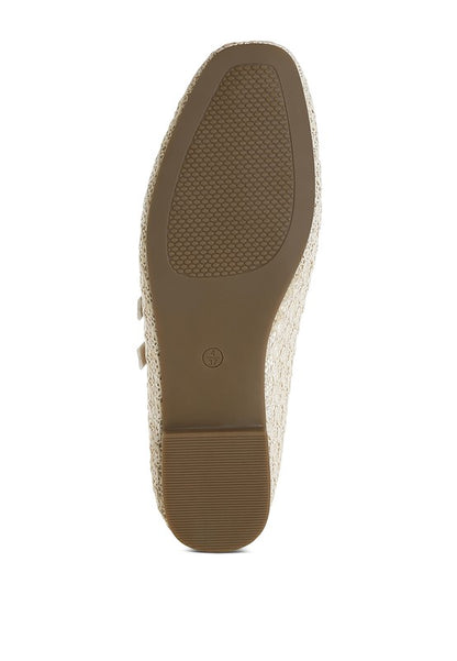 Warena Pin Buckle Strapped Ballerinas - Tigbul's Variety Fashion Shop