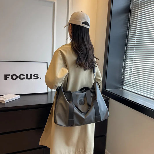 Oxford Cloth Travel Handbag - Tigbul's Variety Fashion Shop