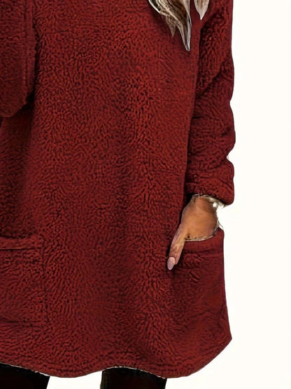 Fleece Long Sleeve Sweatshirt - Tigbul's Variety Fashion Shop