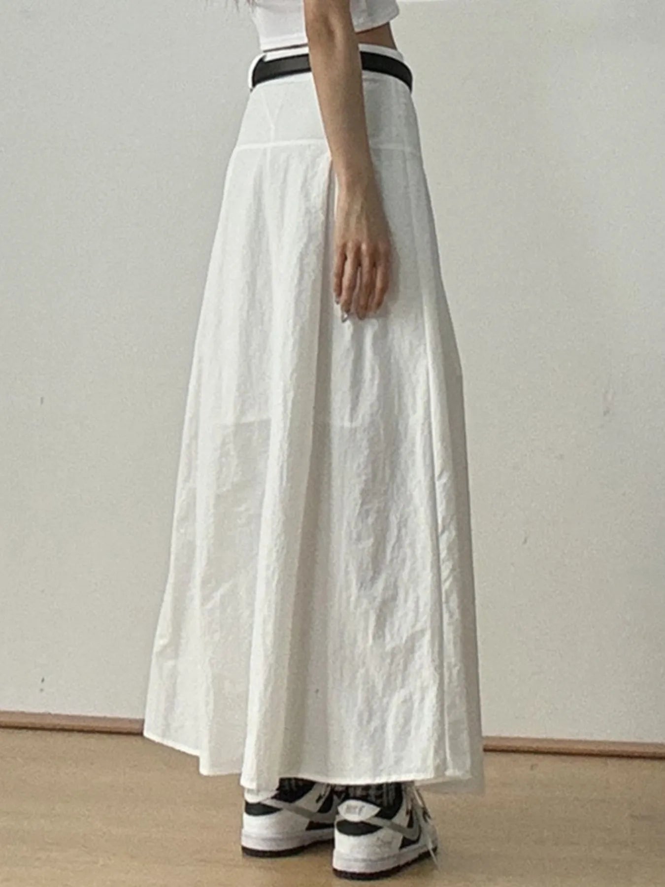 High Waist A-Line Maxi Skirt - Tigbul's Variety Fashion Shop